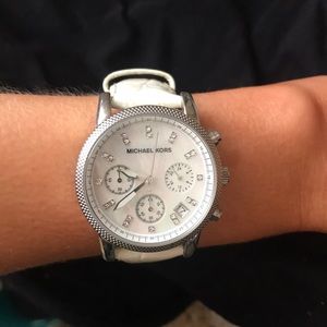 Michael Kors White banded watch